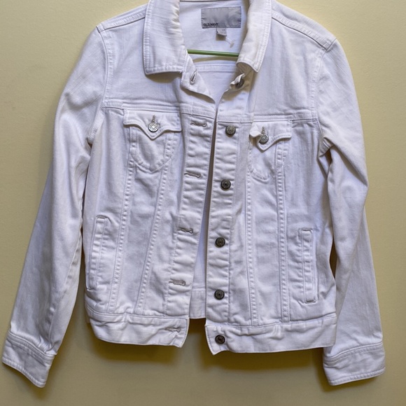 Old Navy white jean jacket - Picture 2 of 8